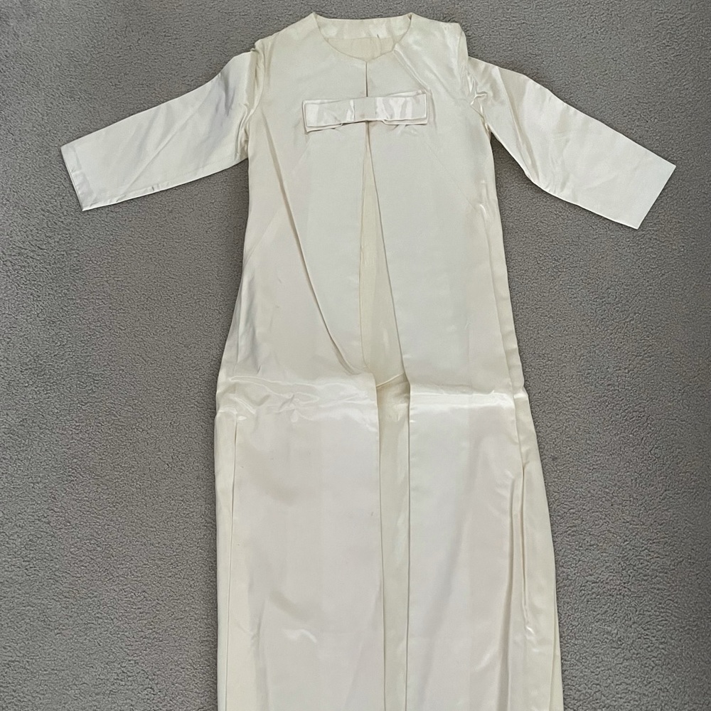Vintage satin overcoat (handmade)